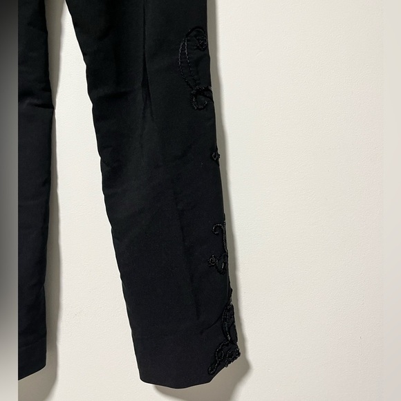 Smart Set Women’s Black Beaded Straight Pants – Size 9 - Picture 10 of 13